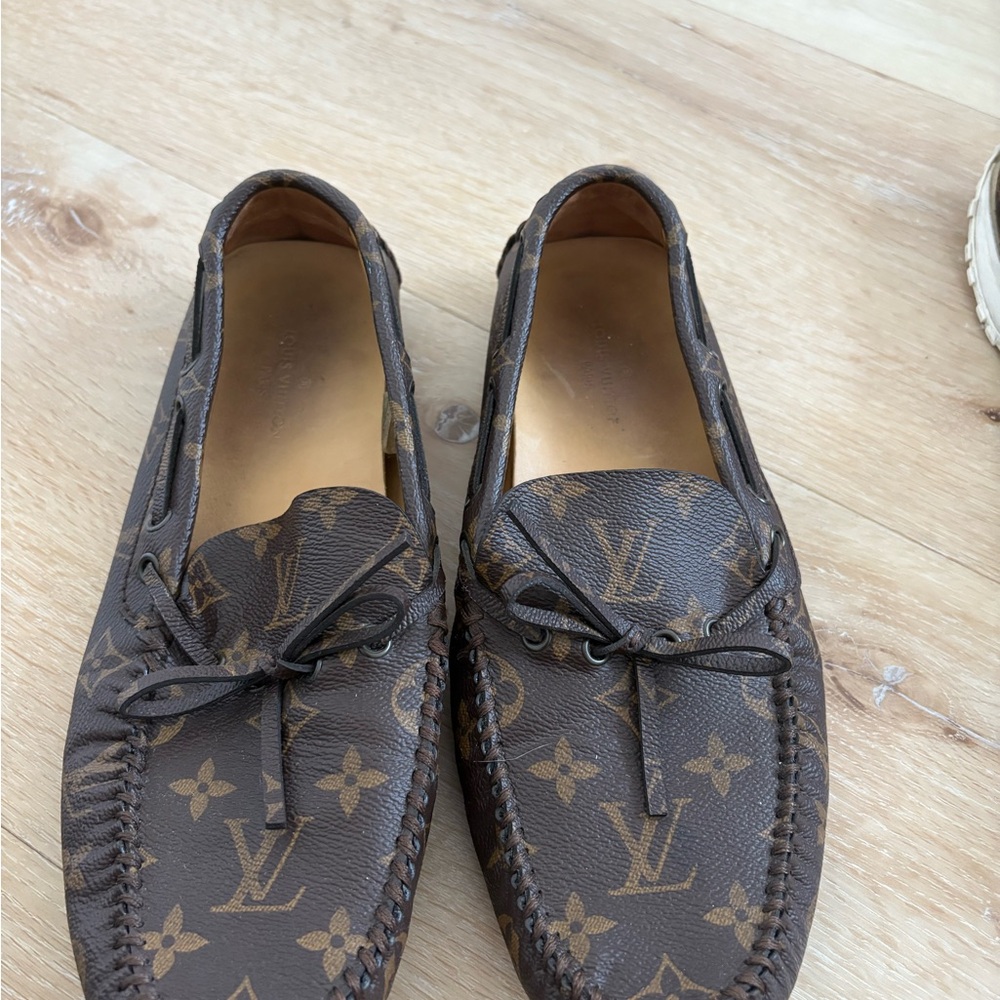 Louis Vuitton Monogram Brown Slip-On Loafers